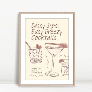 Sassy Sips Easy Breezy Cocktail Art