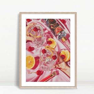 Cherries And Lemon Glam Bar Scene
