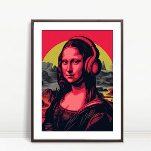 Modern Abstract Mona Lisa  Art