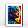 Shielded Glory Captain America Art