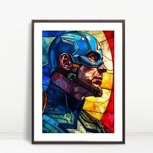 Shielded Glory Captain America Art