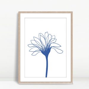 Blueprint Bloom in Gentle Silence