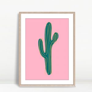 Desert Lines on Rosy Canvas