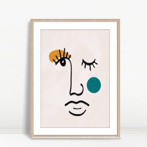 Wink of Colorful Contour Mood