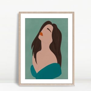 Serenity in a Teal Gaze