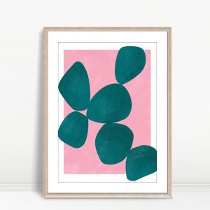 Falling Stones in Rose Space