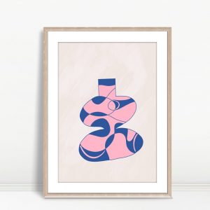 Melted Form in Blush Whirls