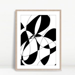 Monstera Form in Blush Shadow