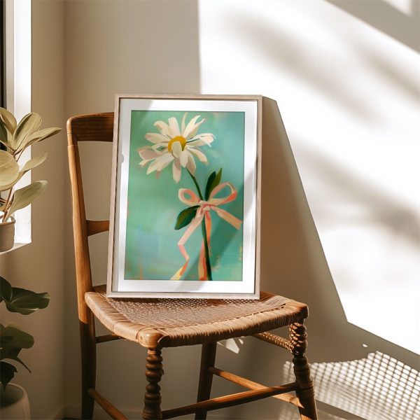 Whimsical Daisy With Pastel Ribbon - Image 4