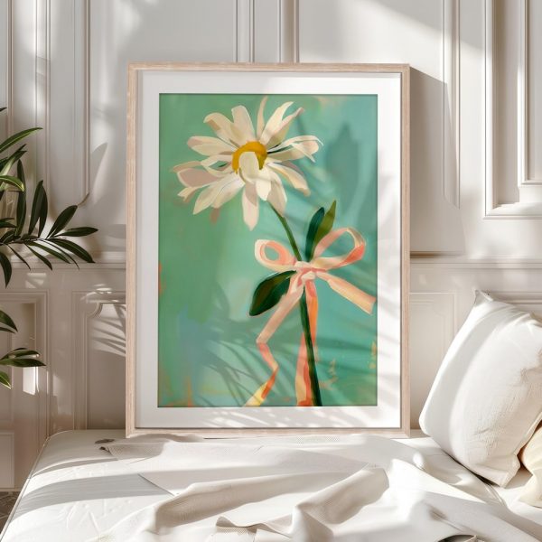 Whimsical Daisy With Pastel Ribbon - Image 5