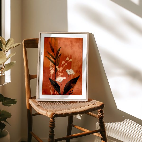 Modern Autumn Botanical Silhouette Art - Image 4