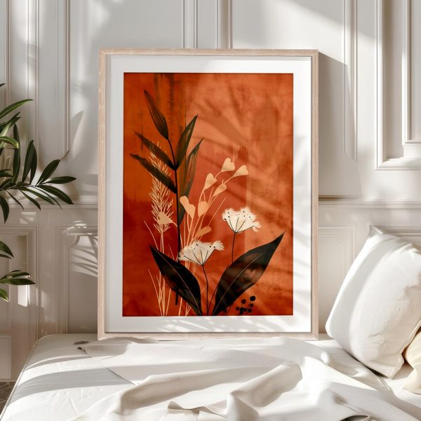 Modern Autumn Botanical Silhouette Art - Image 5