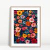 Midnight Garden Colorful Floral Pattern