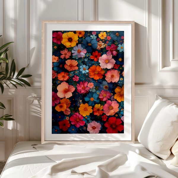 Midnight Garden Colorful Floral Pattern - Image 5
