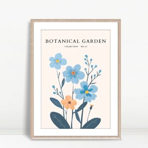 Botanical Garden Blue Wildflower Arrangement