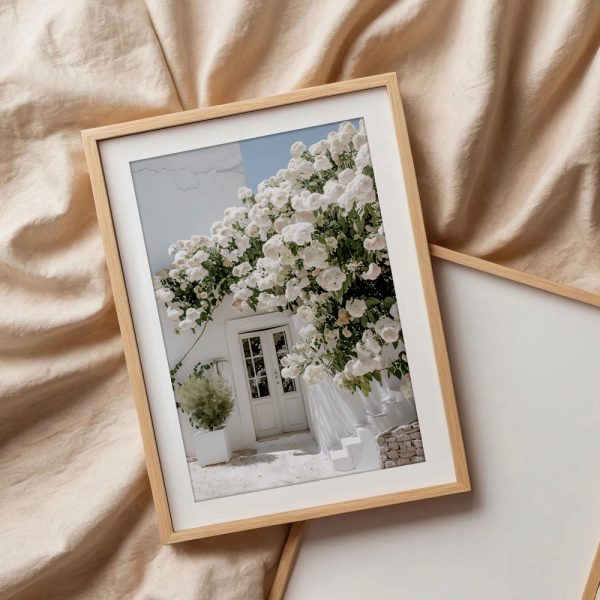 White Blossoms Over Mediterranean Doorway - Image 3