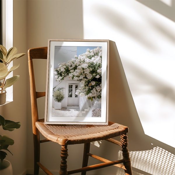 White Blossoms Over Mediterranean Doorway - Image 4