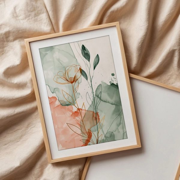 Watercolor Botanical Line Drawing - Image 3