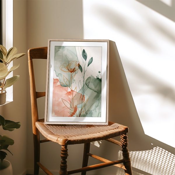 Watercolor Botanical Line Drawing - Image 4