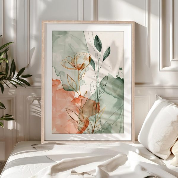 Watercolor Botanical Line Drawing - Image 5