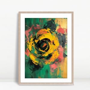 Abstract Swirling Sunflower Garden