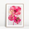 Pink Petals And Gold Leaf Art