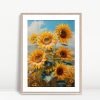 Radiant Sunflowers In Summer Field