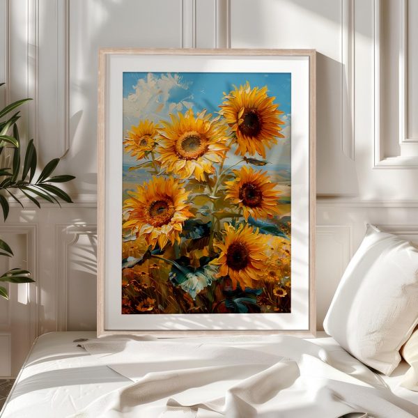 Radiant Sunflowers In Summer Field - Image 5