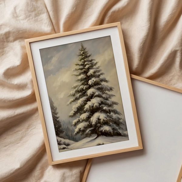 Snow Laden Pine In Winter Forest - Image 3