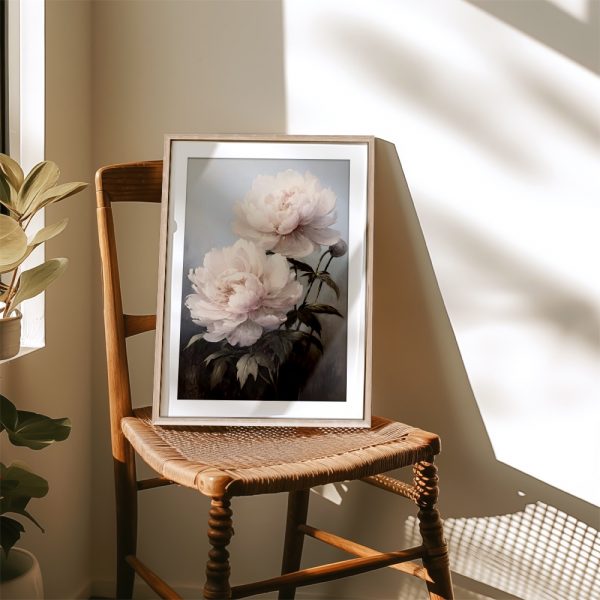 Soft Blush Peonies Elegant Painting - Image 4
