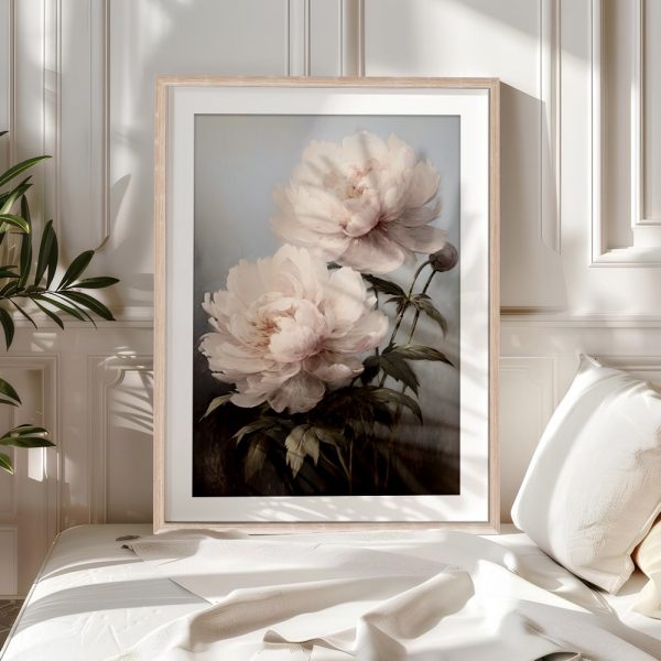 Soft Blush Peonies Elegant Painting - Image 5