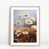 Cream Wildflowers In Autumn Breeze