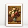 Antiqued Peonies Still Life In Vase