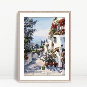 Mediterranean Blossom Lane Painting