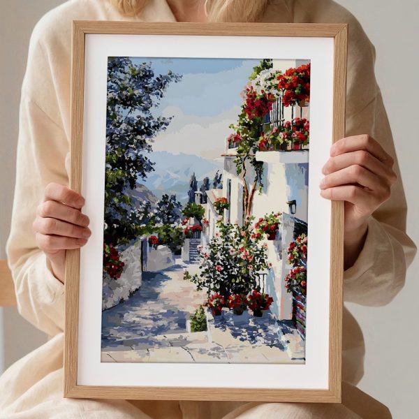 Mediterranean Blossom Lane Painting - Image 2
