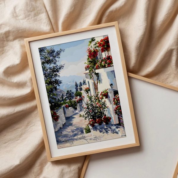 Mediterranean Blossom Lane Painting - Image 3