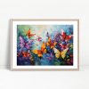 Vivid Butterfly Garden Fantasy Art