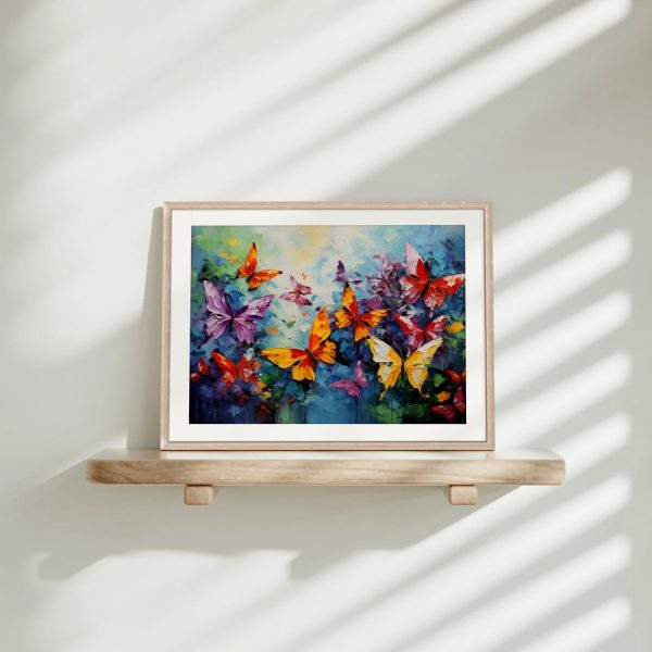 Vivid Butterfly Garden Fantasy Art - Image 4