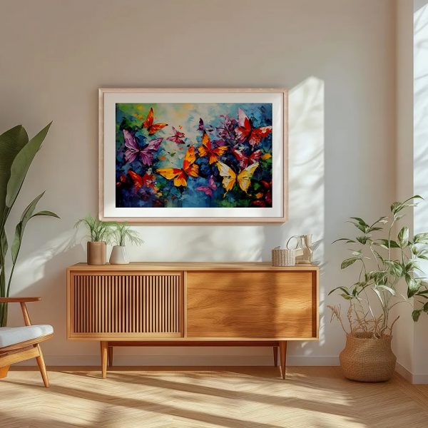 Vivid Butterfly Garden Fantasy Art - Image 5