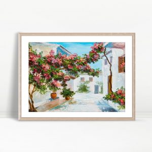 Mediterranean Blossom Courtyard Painting