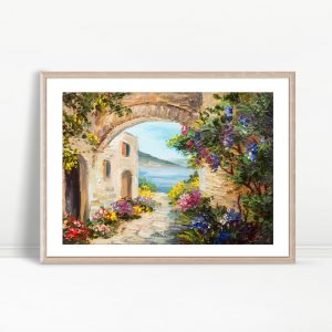 Secret Garden Stone Archway View