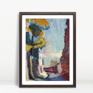 Autumn Path in Fauvist Colors by Matisse