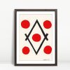 Red Dots Geometric Harmony by Matisse