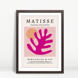 Fuchsia Leaf and Sun Collage by Matisse