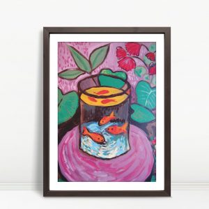 Vibrant Goldfish in Garden by Matisse