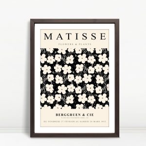 Monochrome Floral Repetition by Matisse