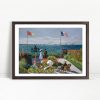 Seaside Garden with Flags by Monet