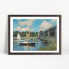 Boats and Bridge Over Water by Monet