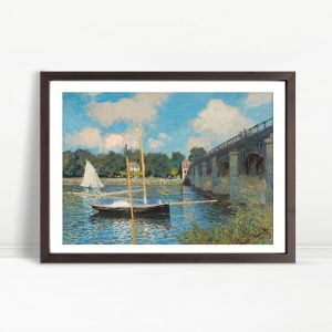 Boats and Bridge Over Water by Monet