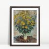 Sunlit Vase Of Jerusalem Artichokes by Monet